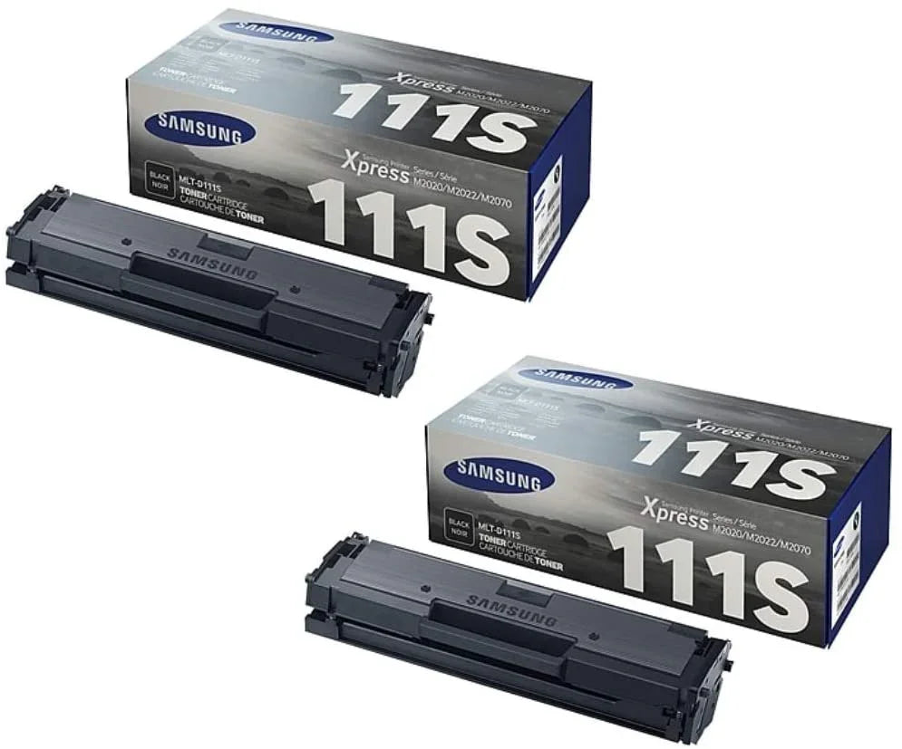 Samsung MLT-D111S Toner Cartridge Black - 2 Pack in Retail Packing - eBuy UAE